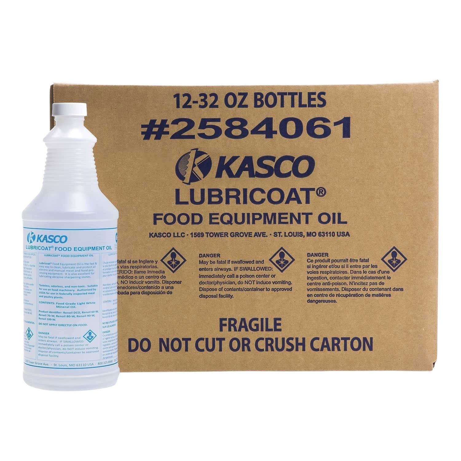 Lubricoat Oil Food Safe Lubricant, 12 - 1 qt. Bottles per Case