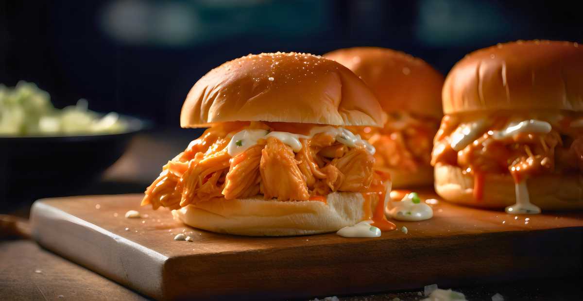 Melt-in-Your-Mouth Buffalo Chicken Sliders