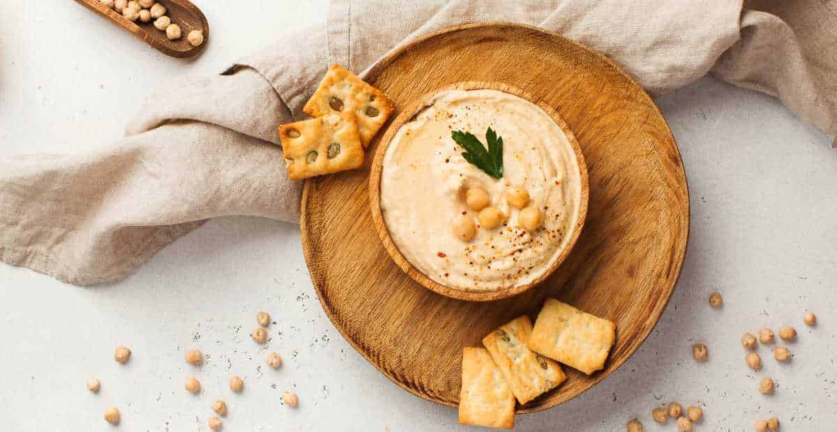 Homemade Snider’s Garlic Pepper Hummus for Pita & Veggies