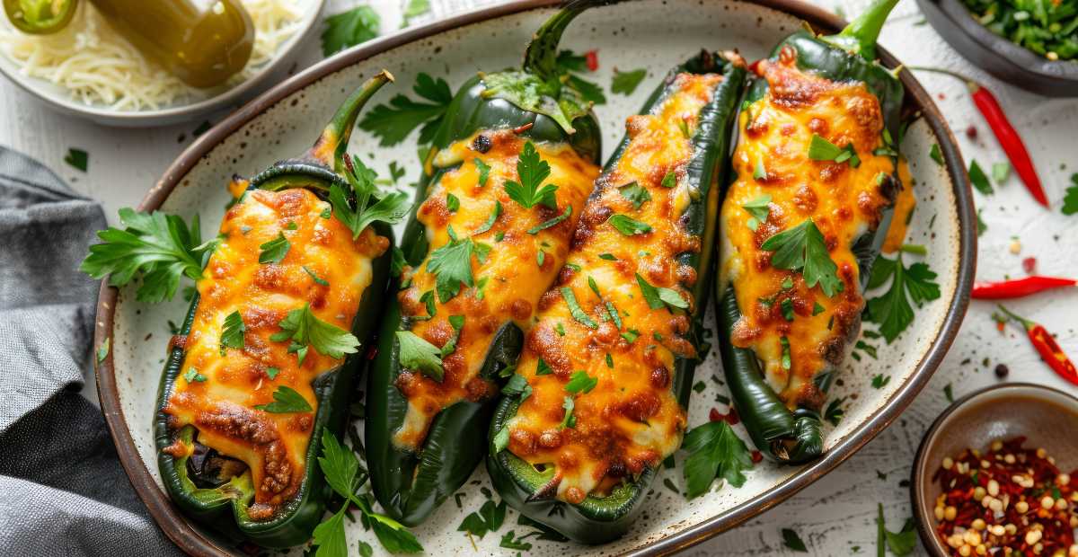 Snider’s Stuffed Poblano Peppers