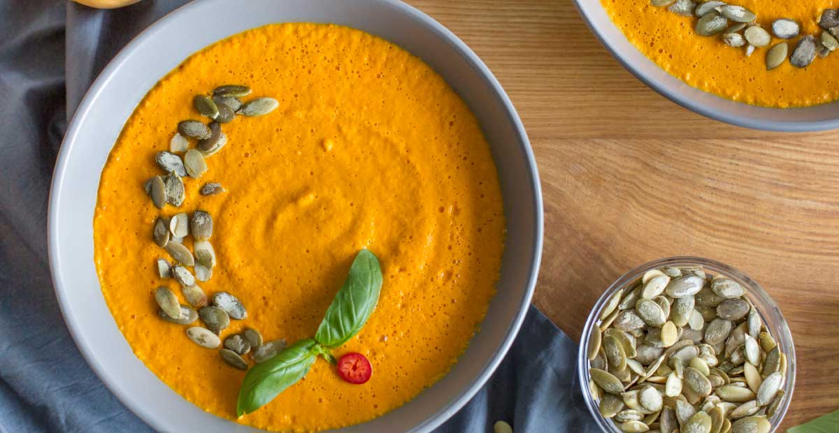 Creamy Cajun Roasted Butternut Squash Bisque