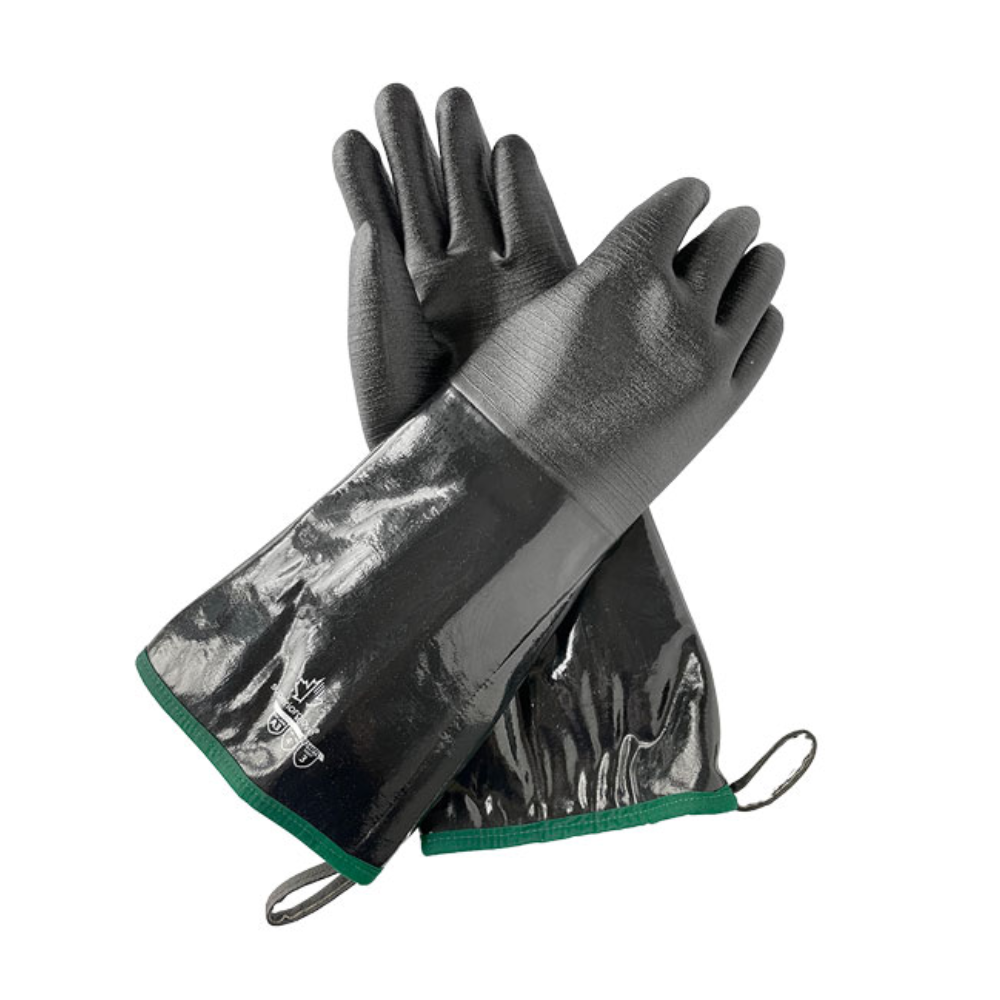 Heat Resistant BBQ Gloves in Black, Pair