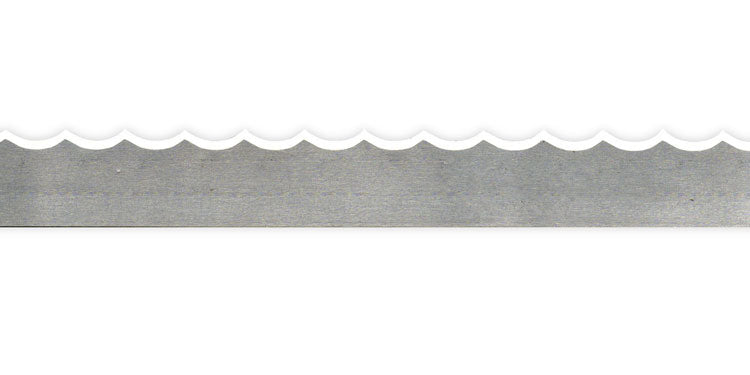 Scallop Edge Matched Set Bands for Bread Slicing Machines  7/16 x .016 BEZ