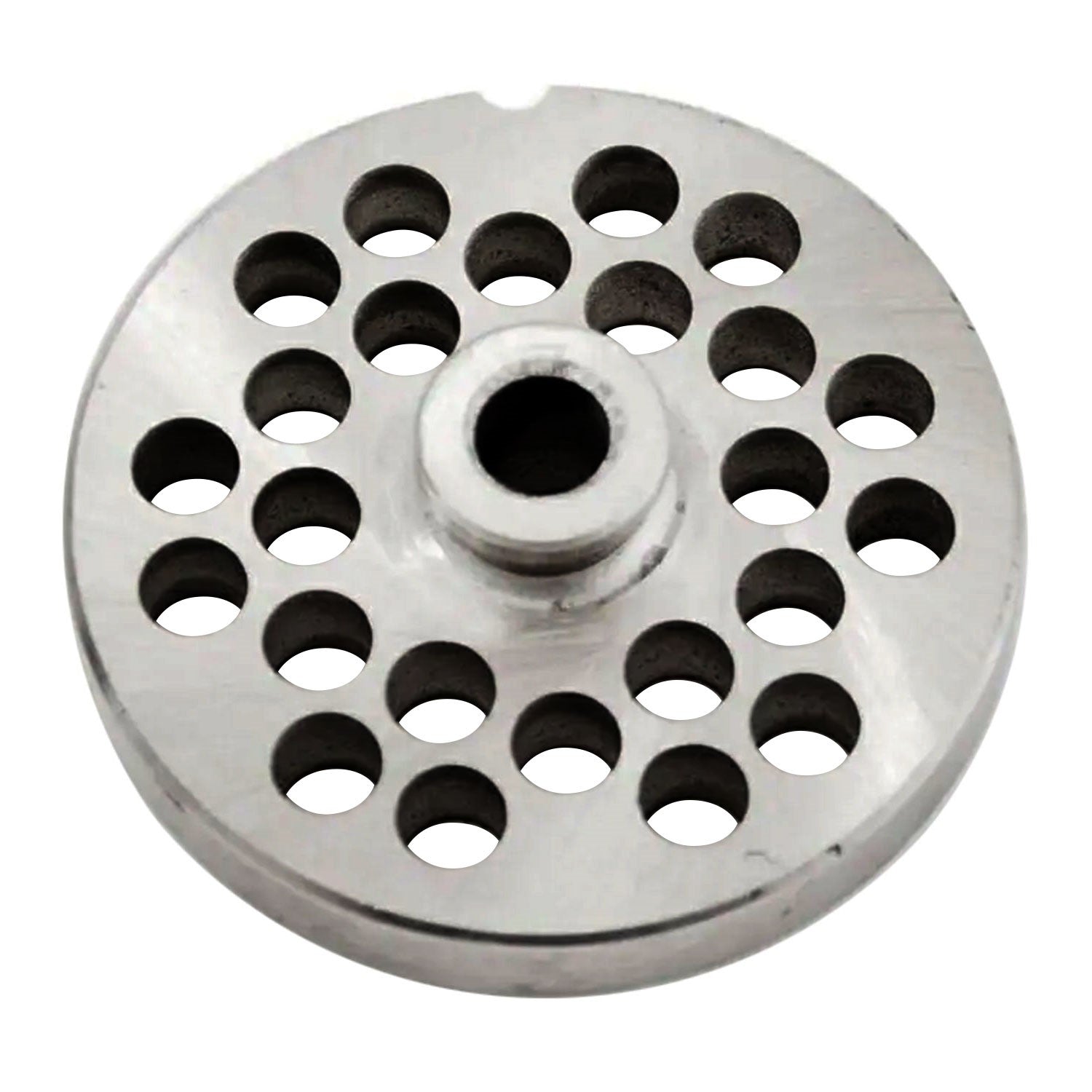 Size 22 PM Hubbed Meat Grinder Plate, 3/8" (9,0mm) Holes, Set of 4