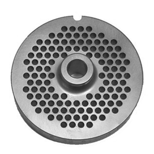 Size 22 PM Hubbed Meat Grinder Plate, 5/32" (4,0mm) Holes, Set of 4