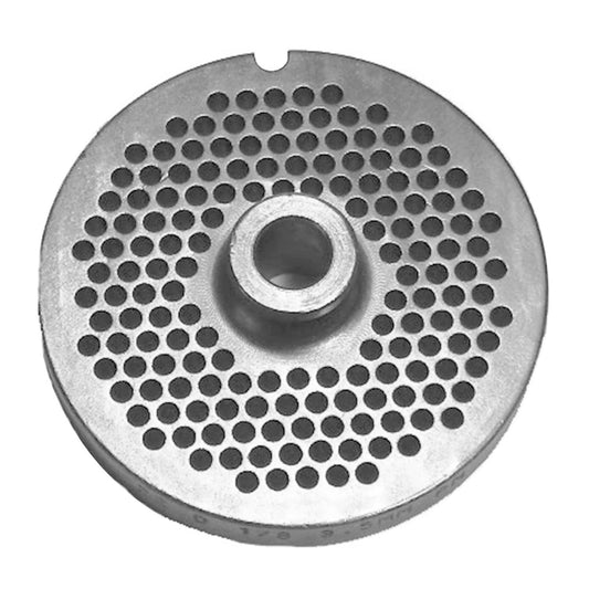 Size 22 PM Hubbed Meat Grinder Plate, 1/8" (3,5mm) Holes