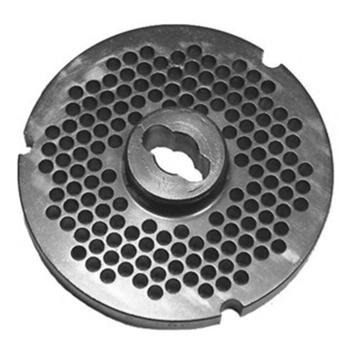 Size 32 Bone Collector Hubbed Meat Grinder Plate, 3/16" (5,0mm) Holes