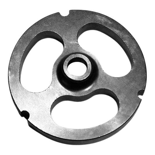 Size 32 PM Hubbed Meat Grinder Plate, 3 Kidney Shape Holes, Set of 4