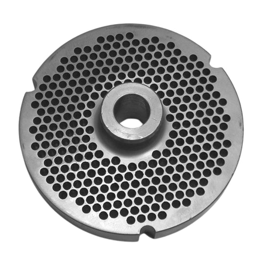 Size 52 PM Hubbed Meat Grinder Plate, 3/16" (5,0mm) Holes