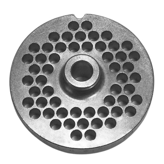 Size 22 PM Hubbed Meat Grinder Plate, 1/4" (6,5mm) Holes, Set of 4