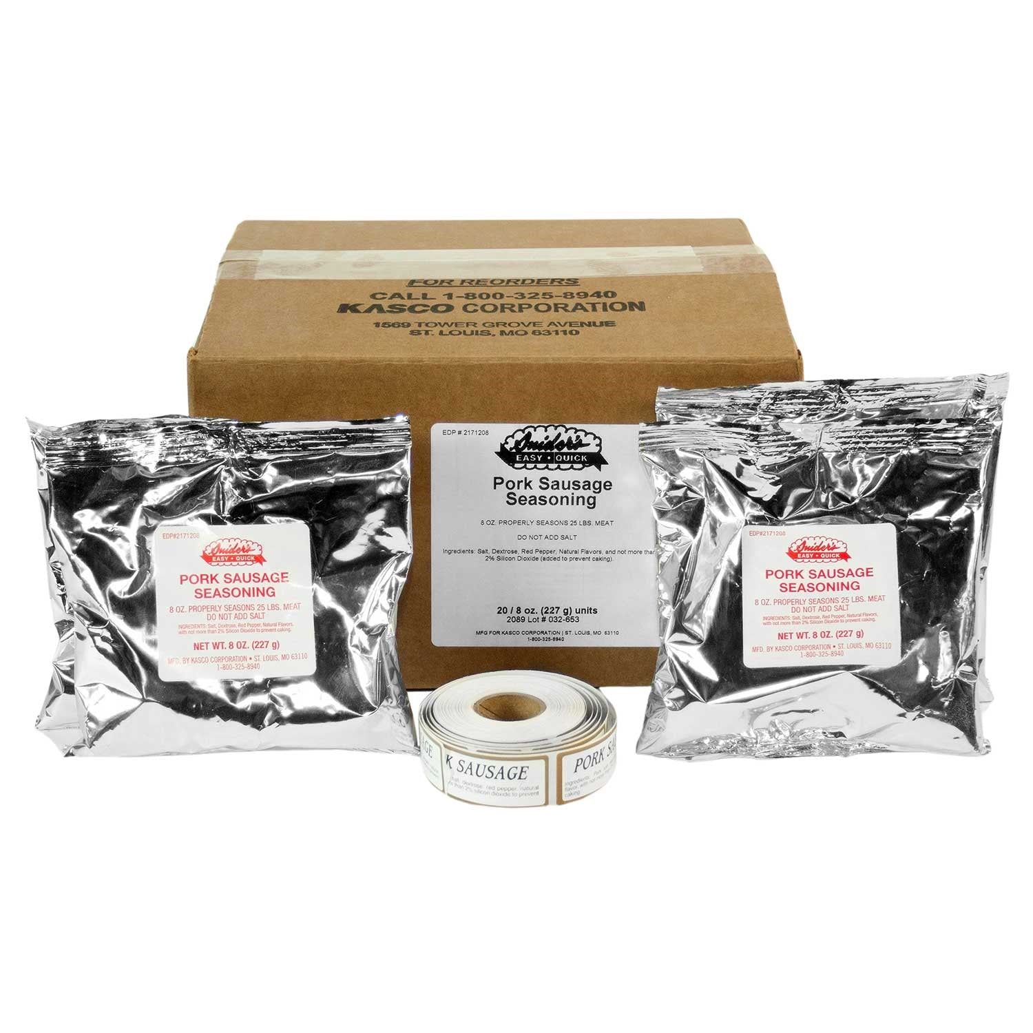 Snider's Pork Sausage Seasoning, 20 - 8 oz. Bags per Case