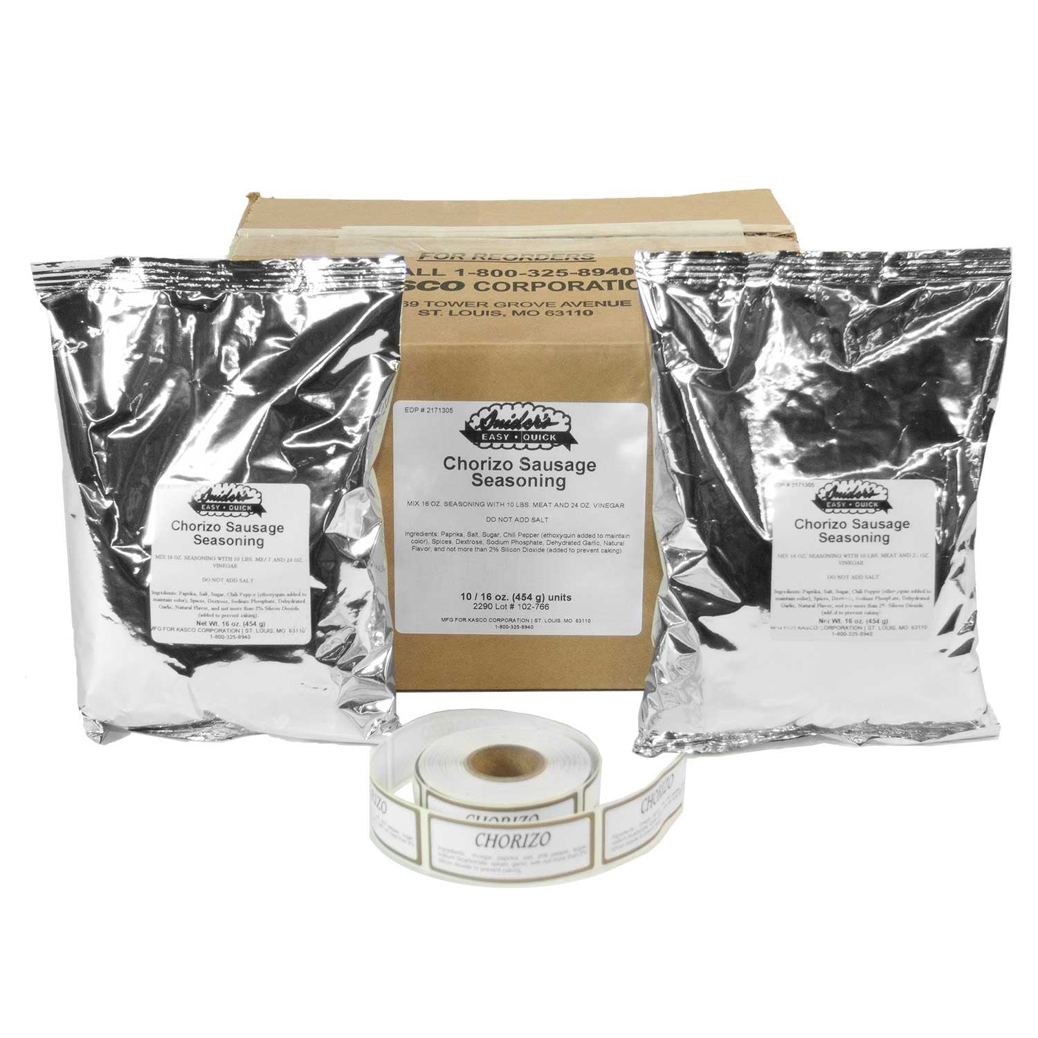 Snider's Chorizo Sausage Seasoning, 10 - 16 oz. Bags per Case