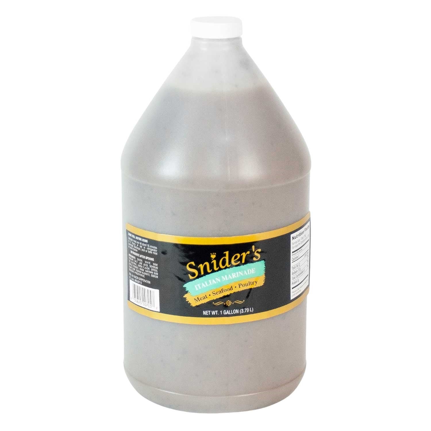 Snider's Italian Marinade, 4- 1 Gallon Jugs per Case