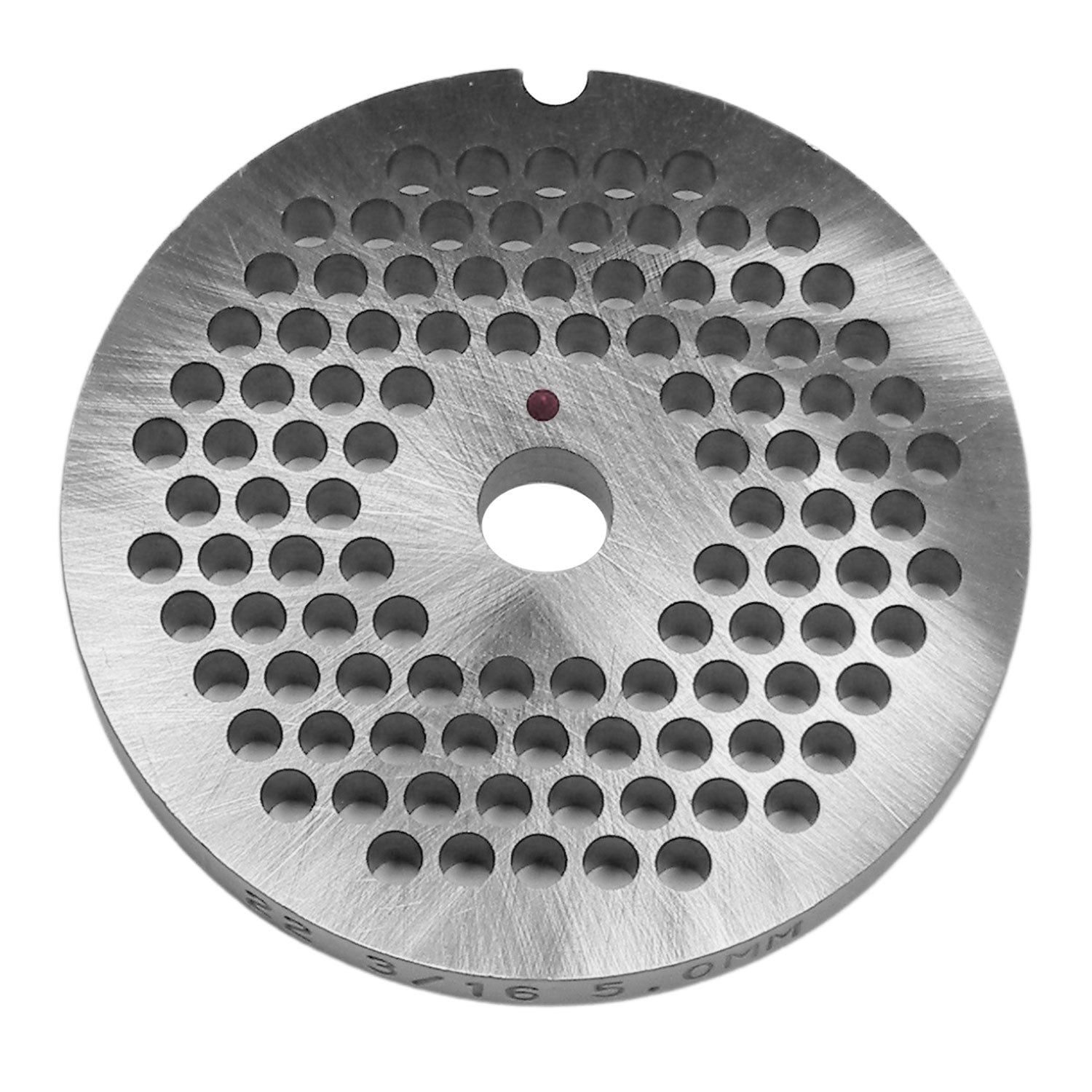 Size 22 DC Reversible Meat Grinder Plate, 3/16