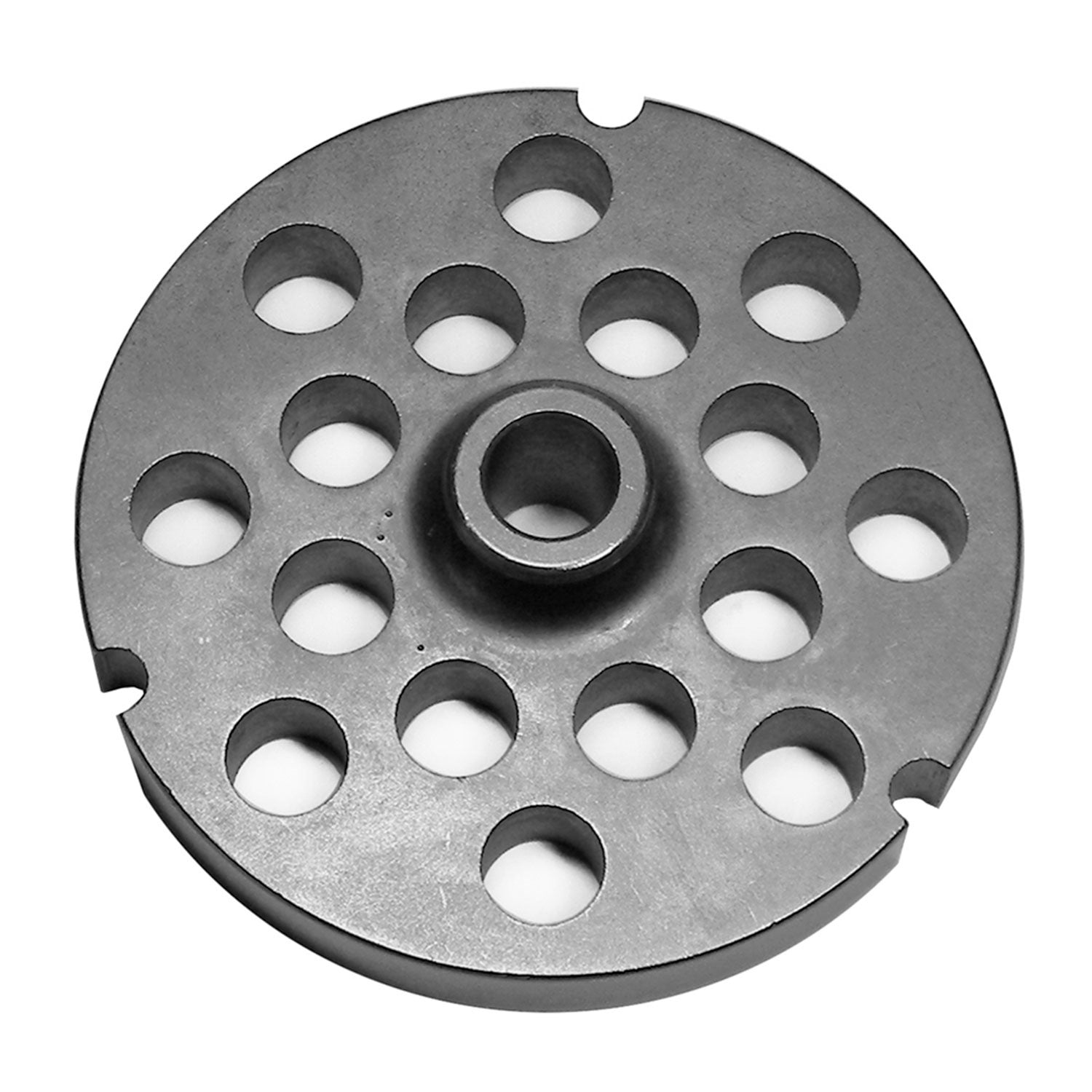 Size 32 PM Hubbed Meat Grinder Plate, 1/2