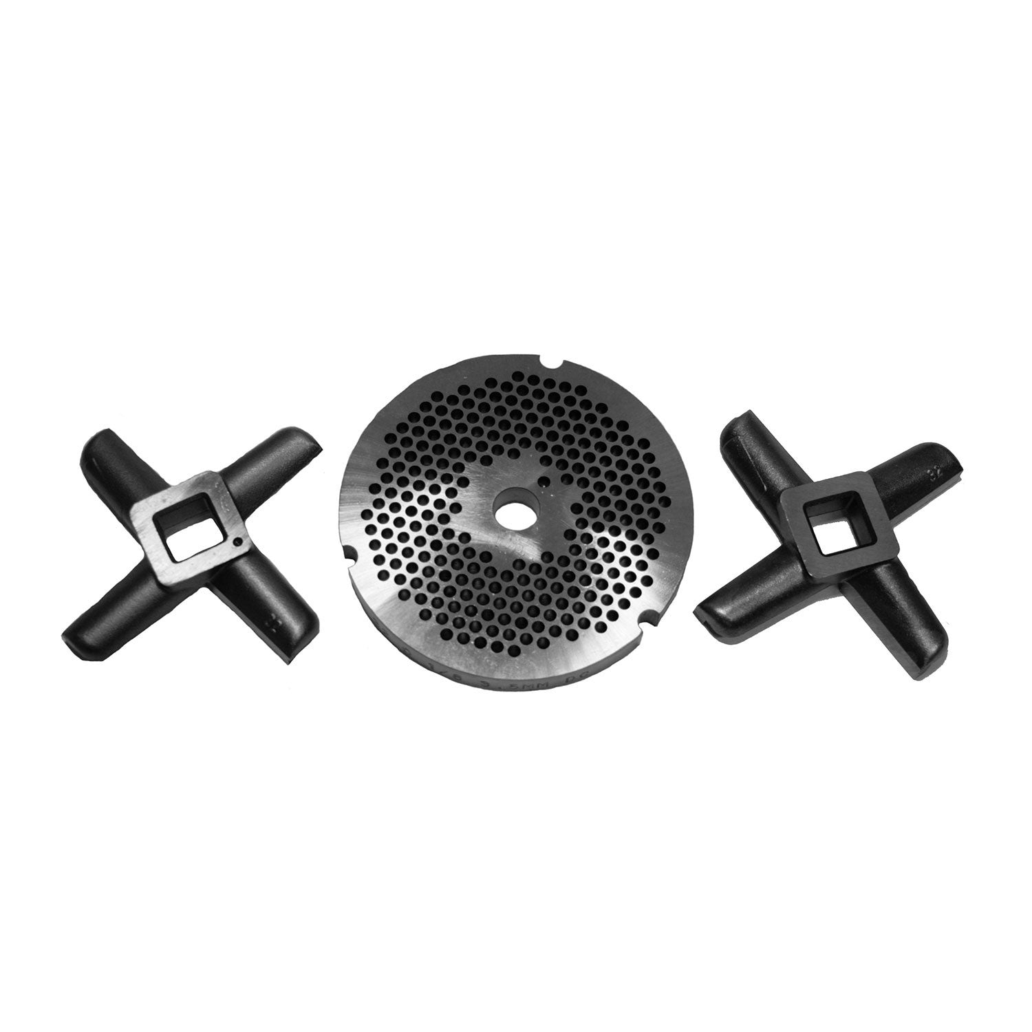 Size 32 DC Meat Grinder Plate & Knife Set, 1/8" (3,5mm) Holes