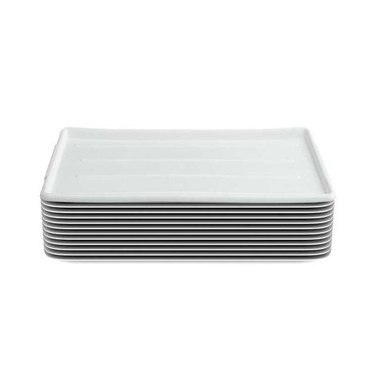 Plastic Platter - 12" x 30" x 3/4" - Pack of 12