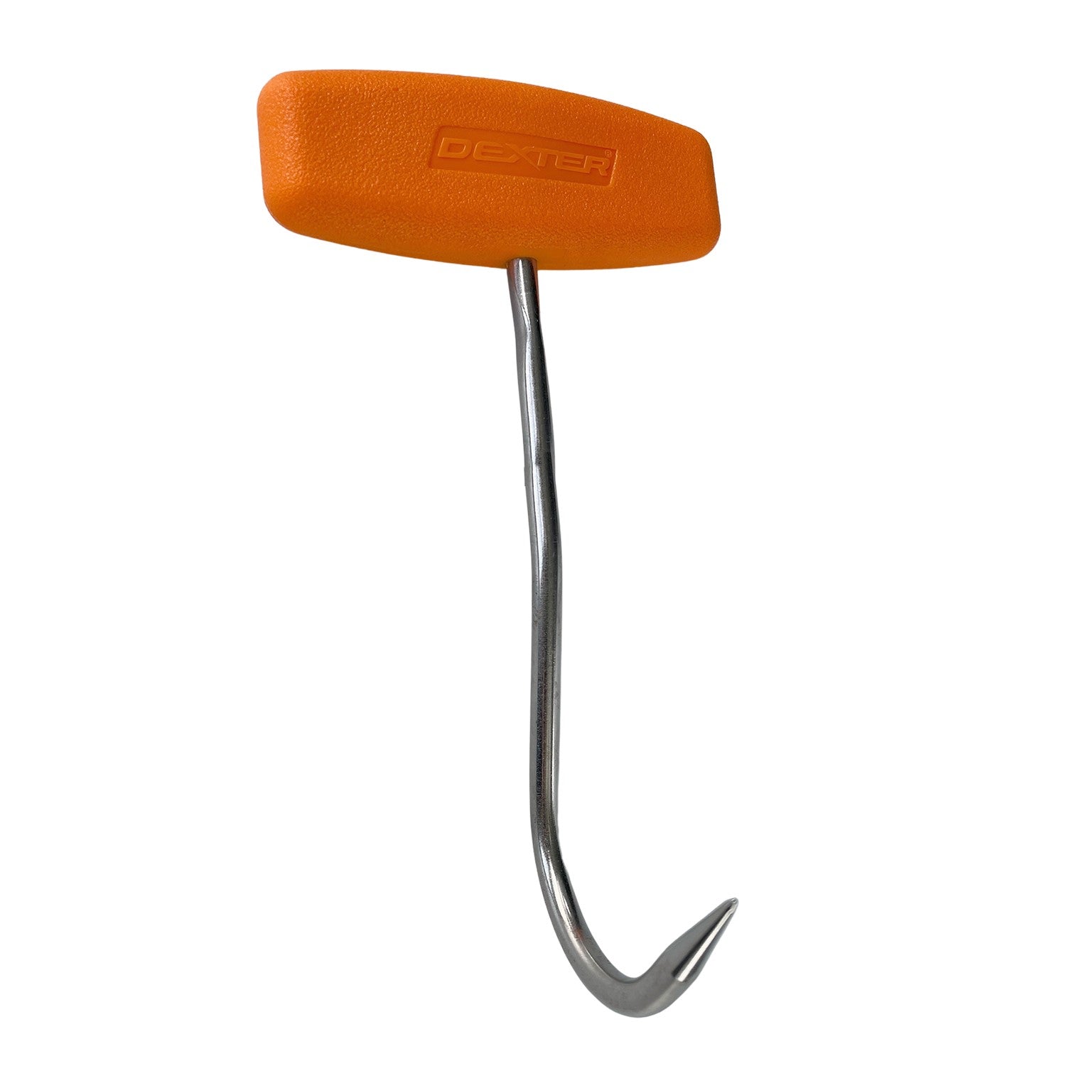 5-1/2" Dexter Meat Hook with Orange Plastic Handle
