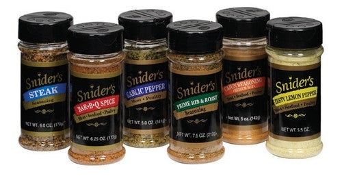 Snider's Seasoning 12 Shaker Variety Pack with Retail Ready Display Box