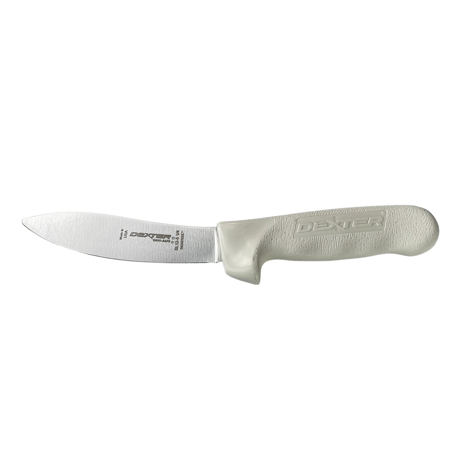 5-1/4" Dexter Beef Skinning Knife with White Poly Handle